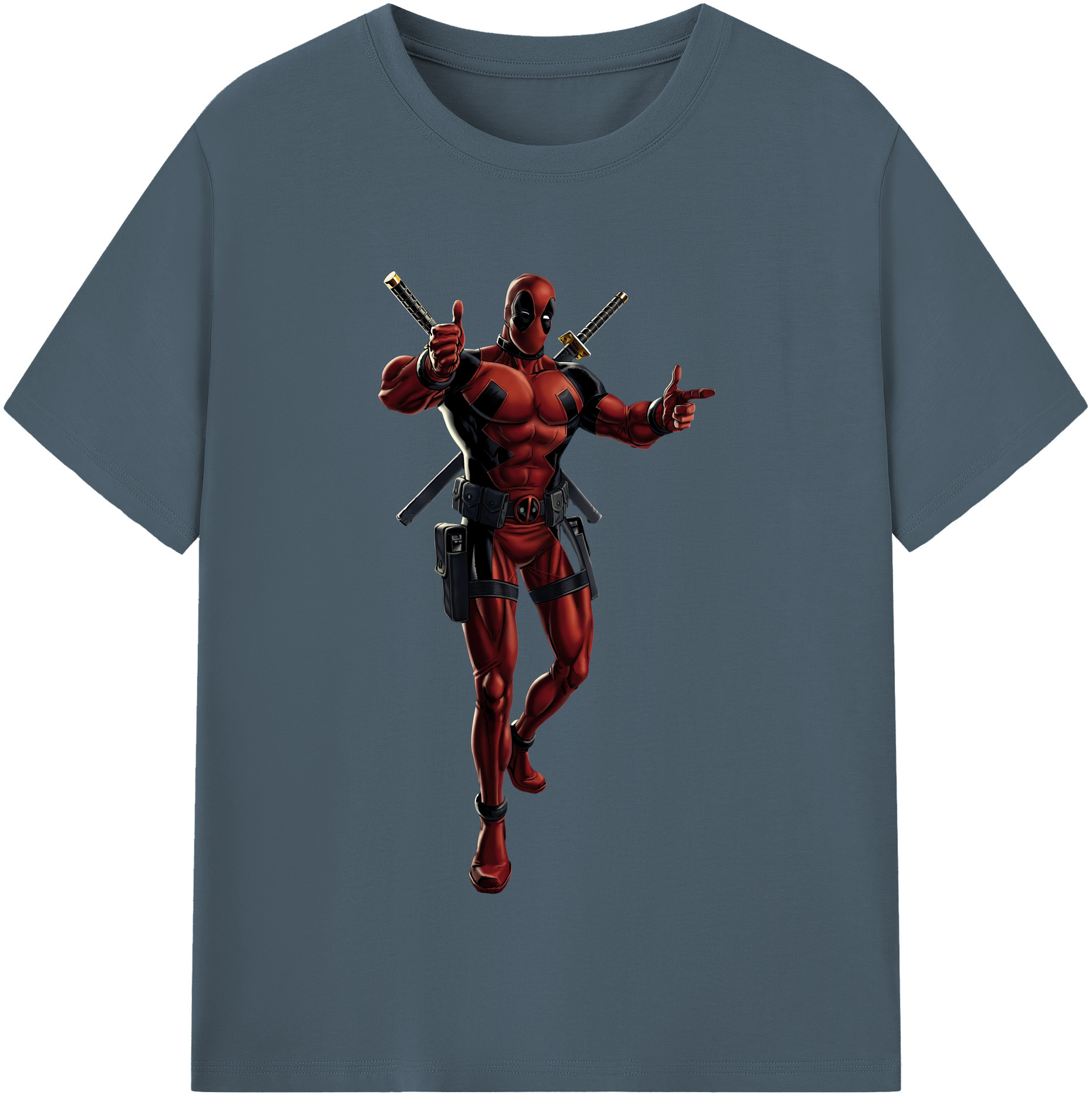 （画像用） Deadpool デッドプール 綿100％半袖Tシャツ（フロントプリント）